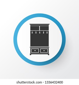Hall tree icon symbol. Premium quality isolated clothing rack element in trendy style.