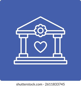 Hall vector icon. Can be used for printing, mobile and web applications.