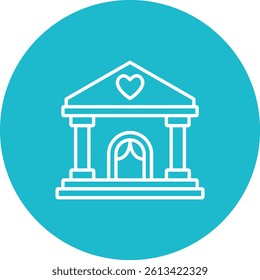 Hall vector icon. Can be used for printing, mobile and web applications.