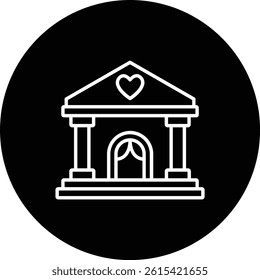 Hall vector icon. Can be used for printing, mobile and web applications.