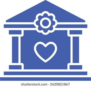 Hall vector icon. Can be used for printing, mobile and web applications.
