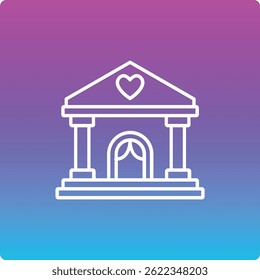 Hall vector icon. Can be used for printing, mobile and web applications.