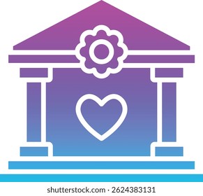 Hall vector icon. Can be used for printing, mobile and web applications.
