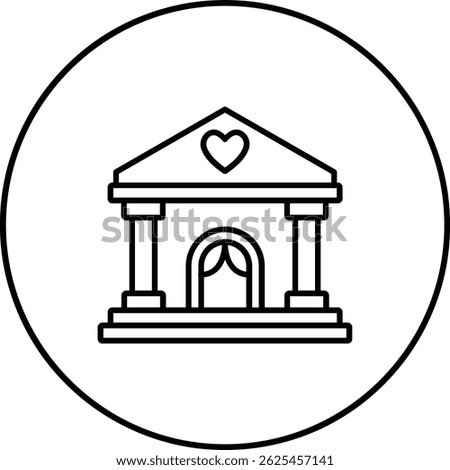 Hall vector icon. Can be used for printing, mobile and web applications.