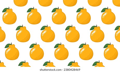 Hallabong pixel art background pattern