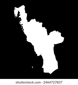 Halland county map, province of Sweden. Vector illustration.