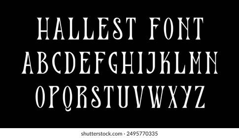 Hallest blackletter display font. Heavy stroke, vintage character with alternates. To give you an extra creative work.