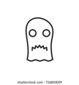 Hallloween ghost  icon, illustration isolated vector sign symbol