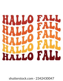 Hallo fall T-shirt Print Template