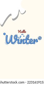 hallo Winter Design-Banner Weihnachten