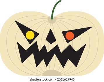 Halloeween pumpkin vector illustration wow