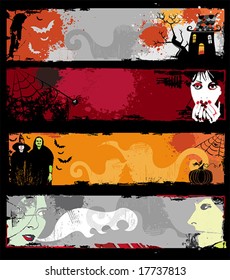 Hallooween Banners - vector set. To see similar, please VISIT MY GALLERY.

