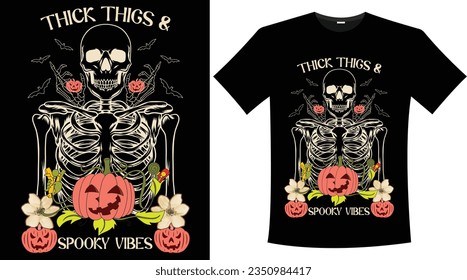 Hallooween Spooky Graphic T-Shirt Design