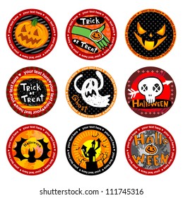 Hallooween Vector drink coasters.