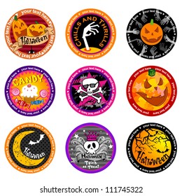 Hallooween Vector drink coasters.