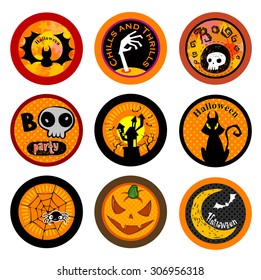 Hallooween Vector drink coasters for any party.
