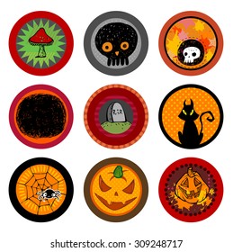 Hallooween Vector drink coasters for any party.