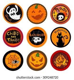 Hallooween Vector drink coasters for any party.