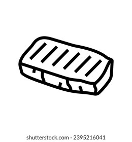 halloumi cheese greek cuisine line icon vector. halloumi cheese greek cuisine sign. isolated contour symbol black illustration