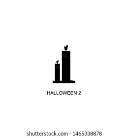 halloween 2 icon vector black design