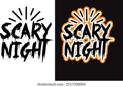 Halloween (31 October) design for t-shirt, cards, frame artwork, bags, mugs, stickers, Organic food tags, icon etc. Print Ready Halloween T-Shirt Template - Vector.