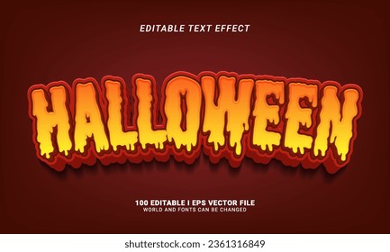 halloween 3d style text effect