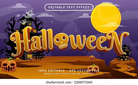 Halloween 3d Text Effect And Editable Text Effect