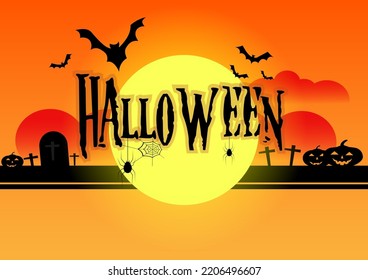 Halloween Abstract Background Orange Background