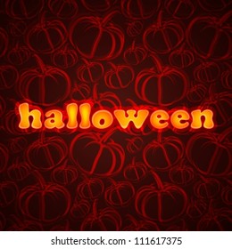 Halloween. Abstract background with pumpkin