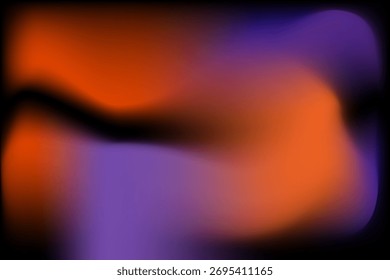Halloween Abstract Blurred Gradient Background in Orange and Purple