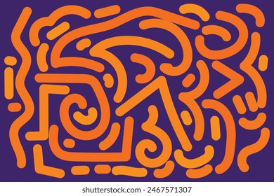 Halloween abstract doodle Background for Your Graphic Resource