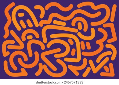 Halloween abstract doodle Background for Your Graphic Resource