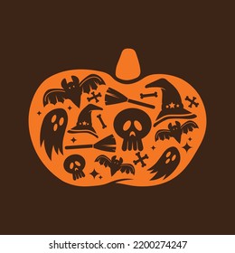 Halloween  Abstract Party Pumkin horror scary