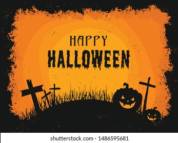 halloween abstract sale tags and background design