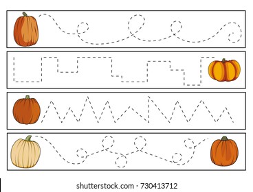 Halloween activities for kids in simple style for preschoolers, toddlers and homeschooling