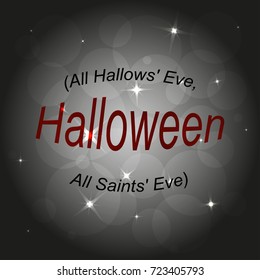Halloween (All Hallows' Eve, All Saints' Eve)