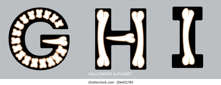 Halloween alphabet