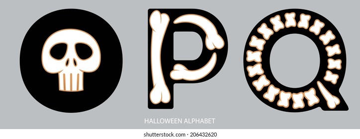 Halloween alphabet