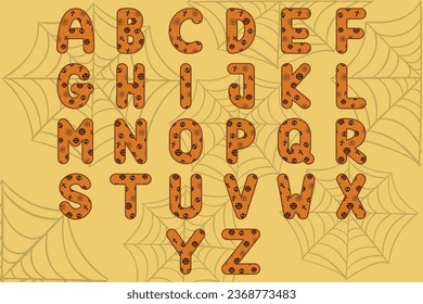 Halloween Alphabet Uppercase set 5