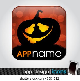 halloween app icon for mobile devices