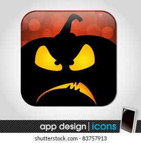 halloween app icon for mobile devices