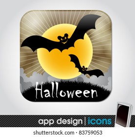 halloween app icon for mobile devices