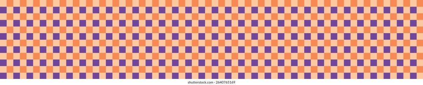 Halloween argyle geometric pattern background. Autumn pumpkin and chevron design. Flat vector illustration isolated on white background.