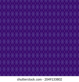 Halloween Argyle plaid. Scottish pattern in black and violet rhombuses. Scottish cage. Traditional Scottish background of diamonds. Seamless fabric texture. Vector illustration
