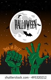 Halloween Art Poster Vector