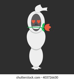  Halloween asian ghosts design template. Vector illustration