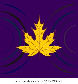 Halloween autumn fallen leaves cauldron witch bat spirit vector