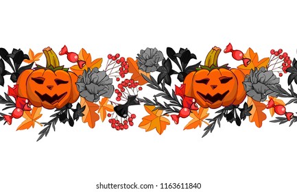 Halloween autumn pumpkin pattern