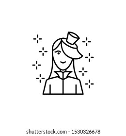 Halloween avatar people spooky woman costume icon. Element of Halloween icon