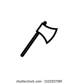 Halloween axe icon. Vector illustration line symbol